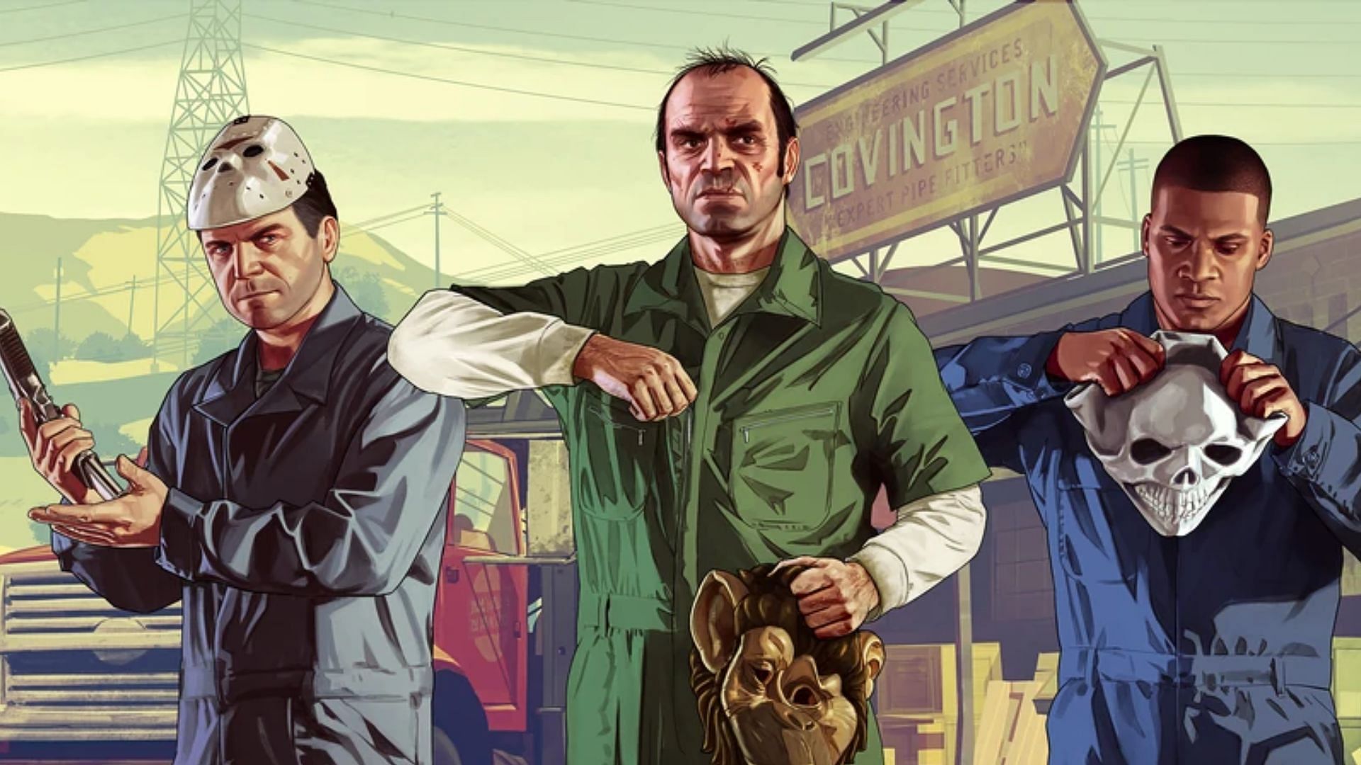 The three wise monkeys are subtly represented in GTA 5 (Image via Rockstar Games)